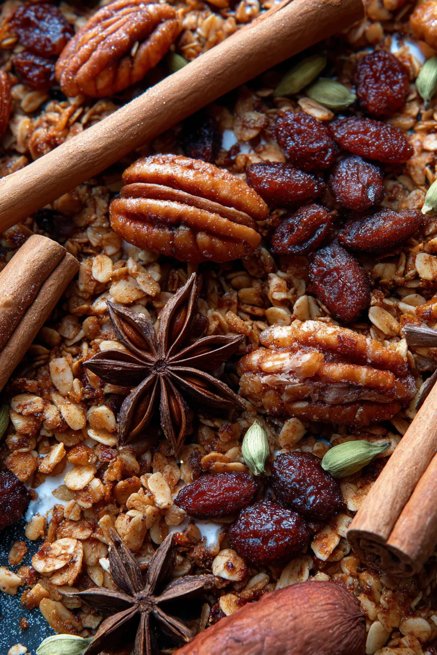 Gingerbread Granola with Molasses-jar-storage