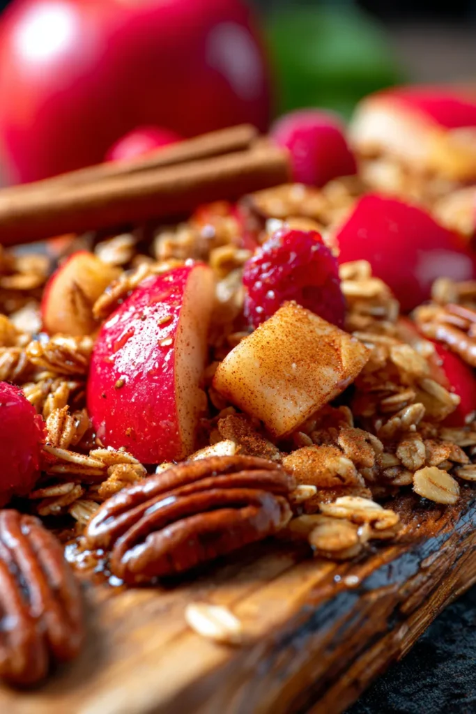 Cozy Granola with Roasted Apples & Cinnamon | Easy Recipe
