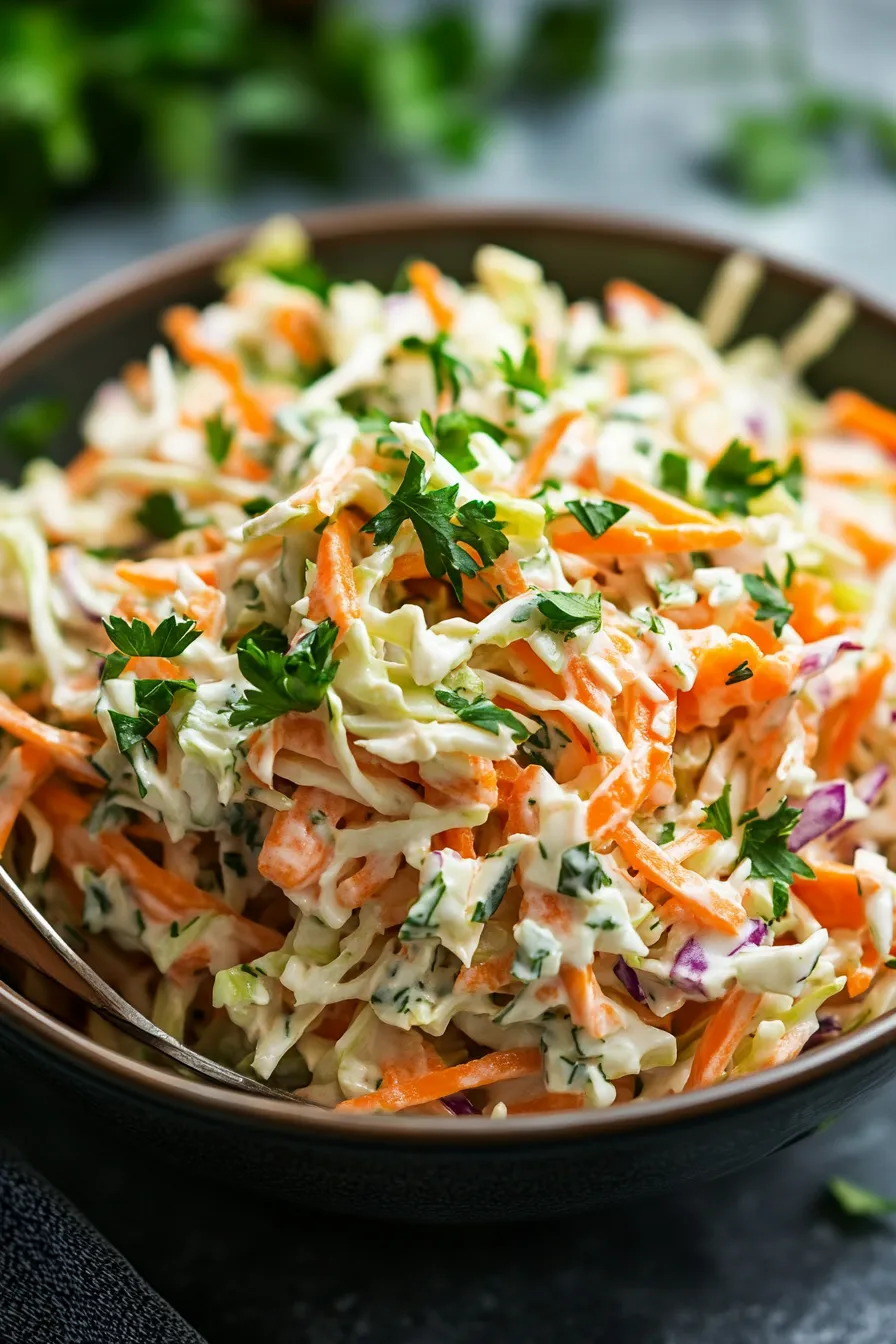 Greek Yogurt Coleslaw — Light & Creamy-ingredients-prep