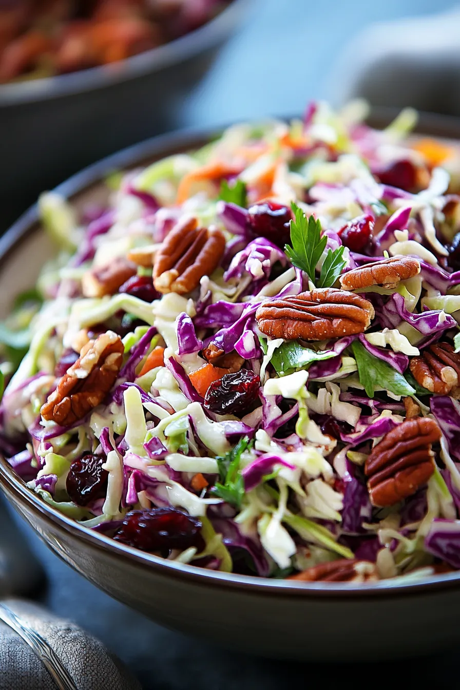 Healthy Coleslaw Salad - serving - side dish