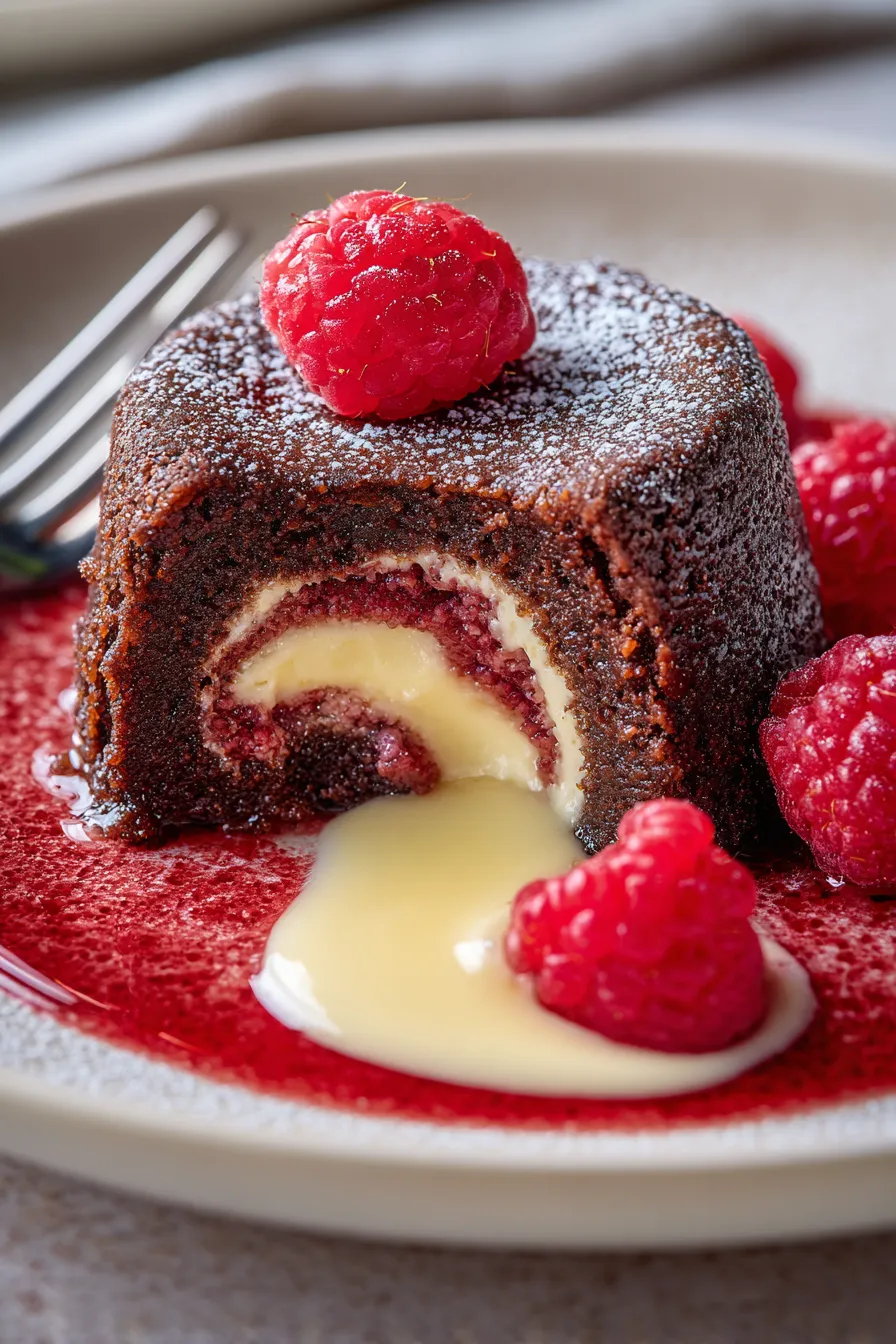 homemade chocolate cake baking