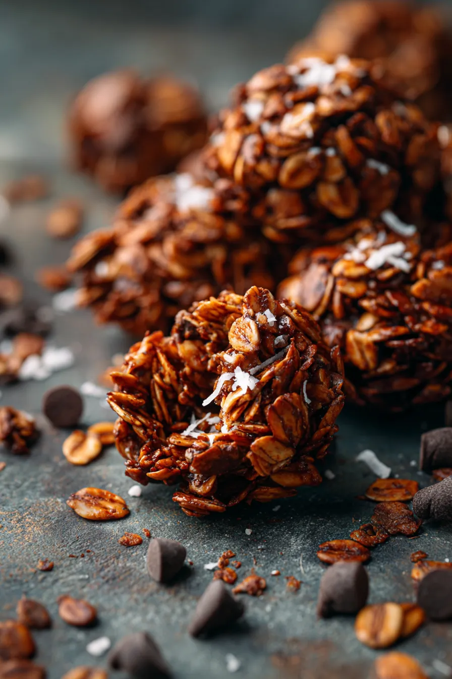 homemade granola clusters preparation