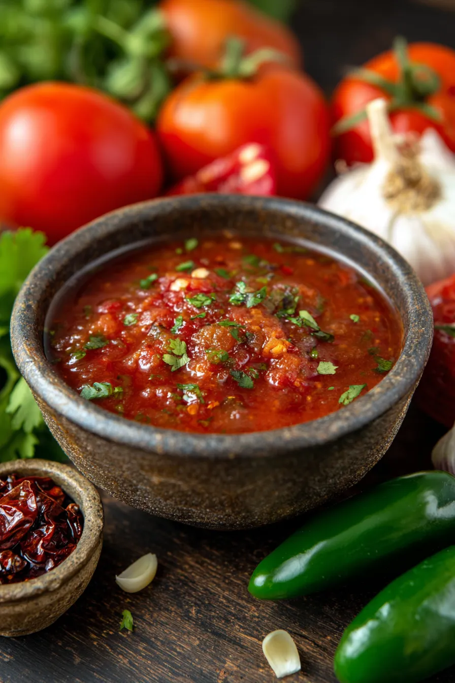 Homemade Salsa-bowl-closeup