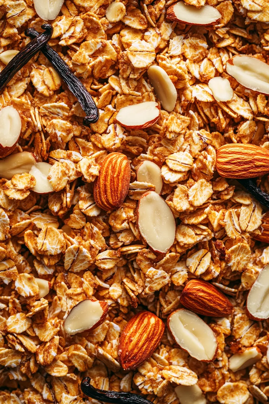 Crunchy Honey Almond Vanilla Granola: Easy Homemade Recipe