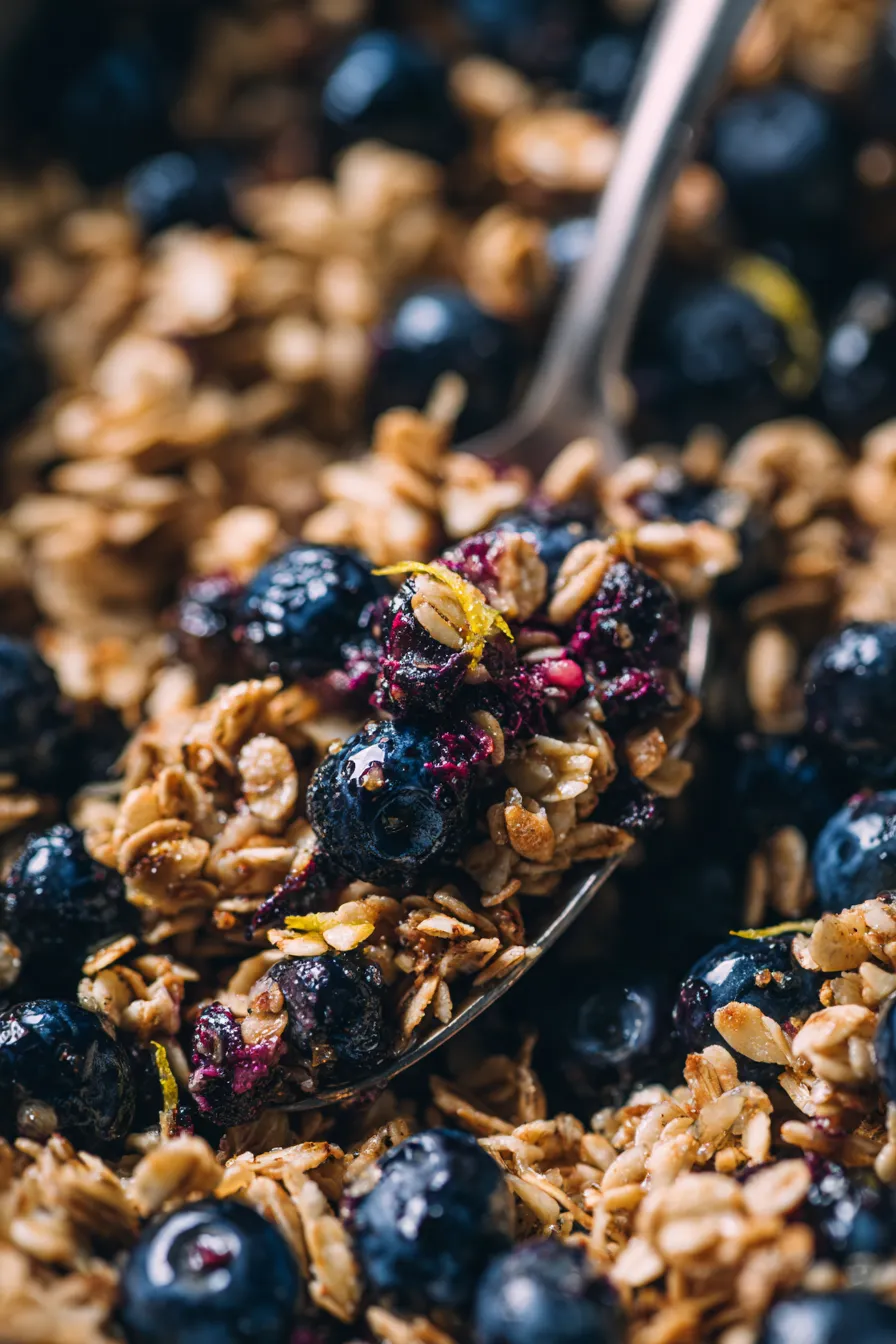 Jar of Homemade Lemon Granola
