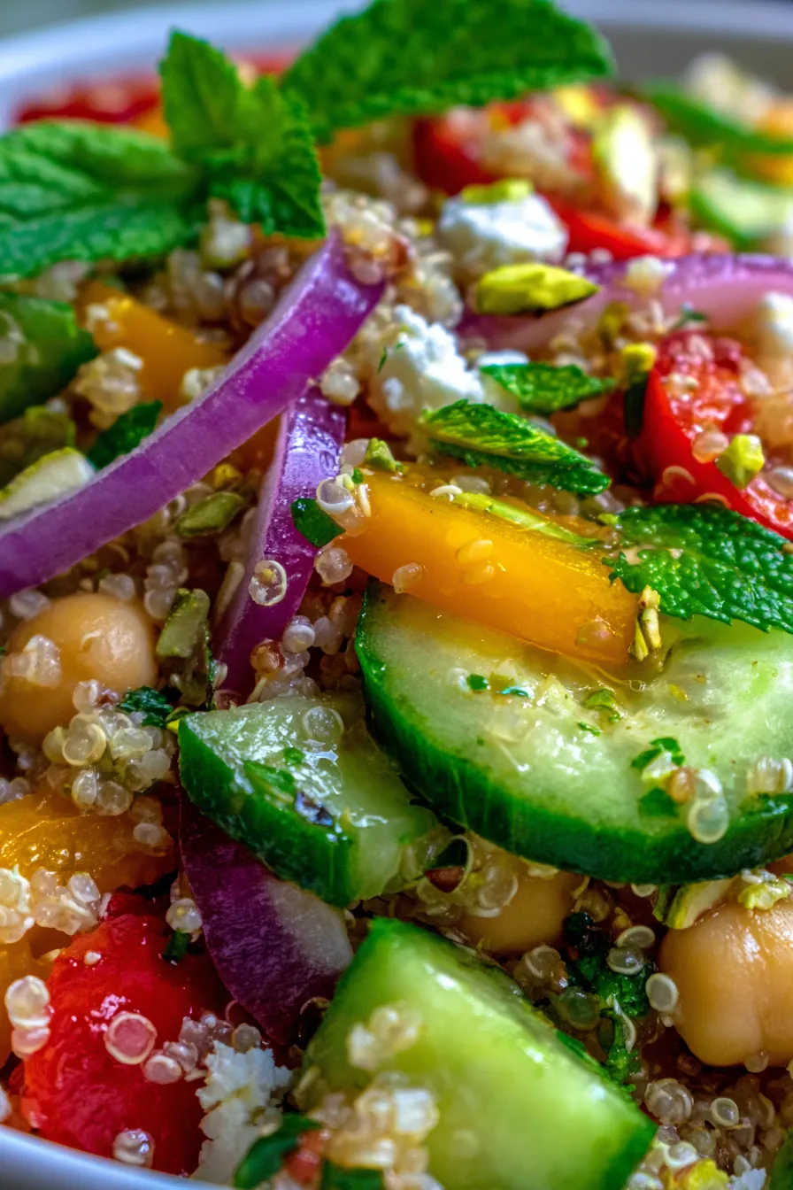 Jennifer Aniston Salad-textured-details-colorful