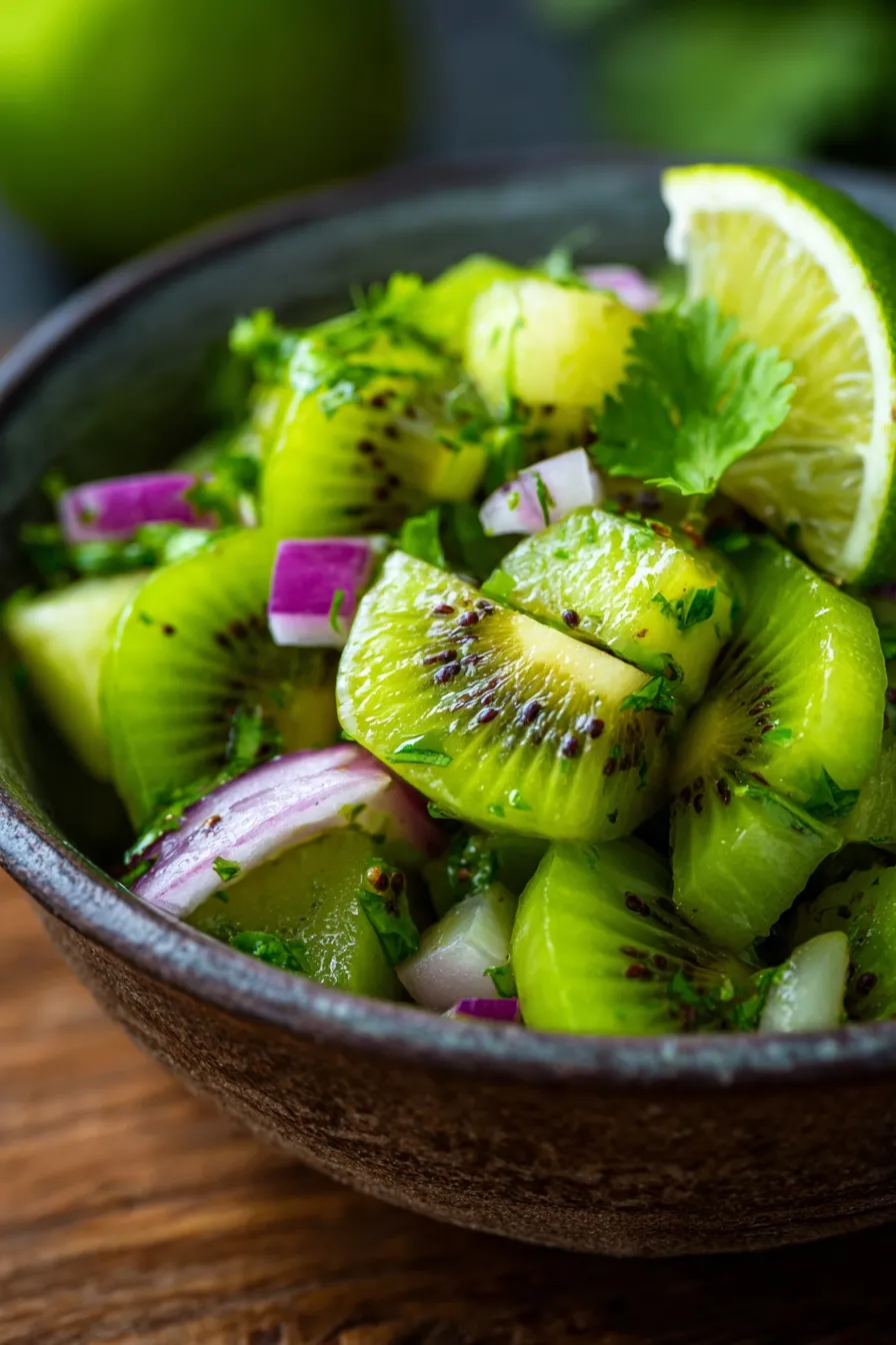 Kiwi Lime Salsa Fresca-texture-closeup-bowl