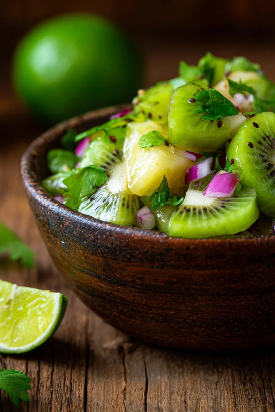 Kiwi Lime Salsa Fresca-with-chips-vibrant