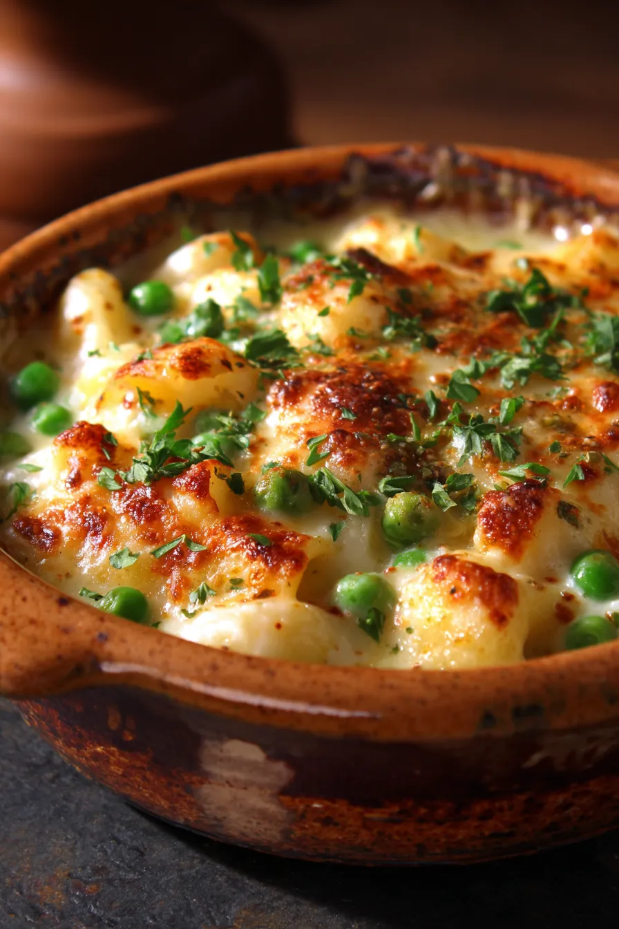 mac and cheese with green peas-ingredients-prep