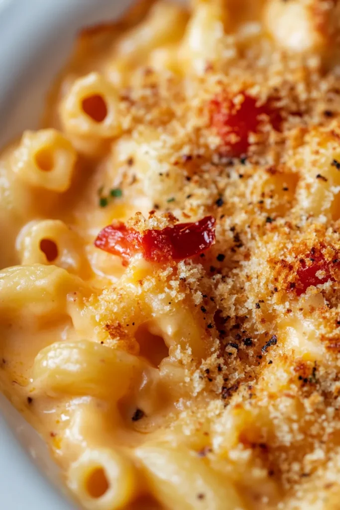Creamy Mac and Cheese with Roasted Red Peppers