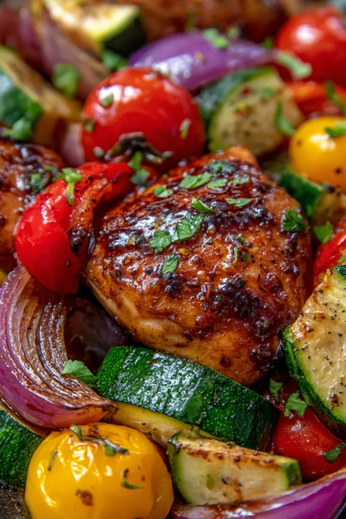 One-Pan Balsamic Chicken & Veggies: Easy Weeknight Meal