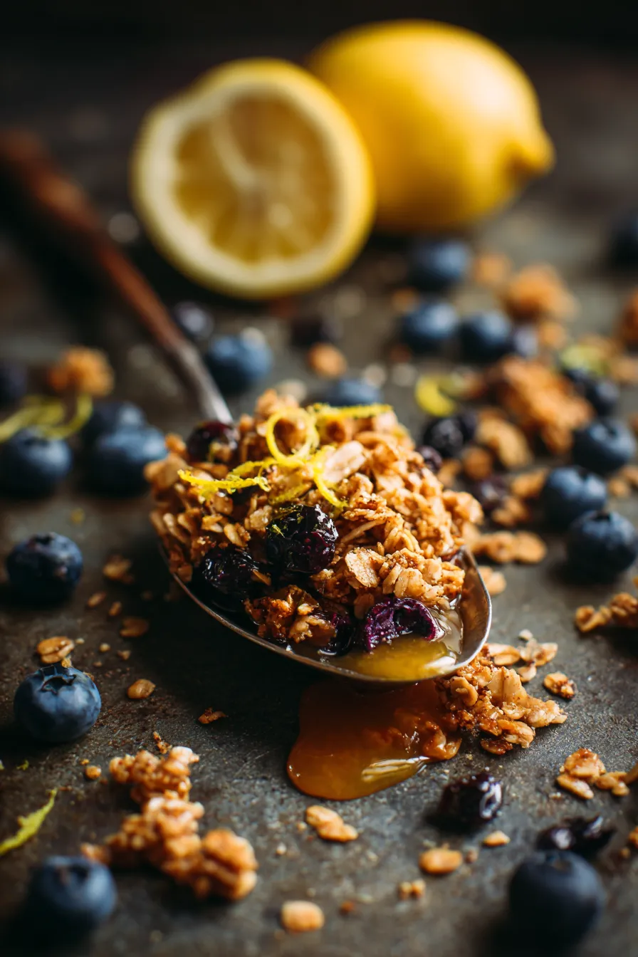 Overhead Granola Ingredients Prep