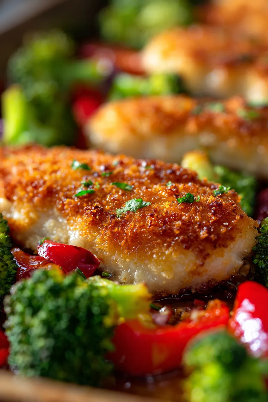 Parmesan Crusted Chicken Sheet Pan Dinner – Easy 30-Minute Meal