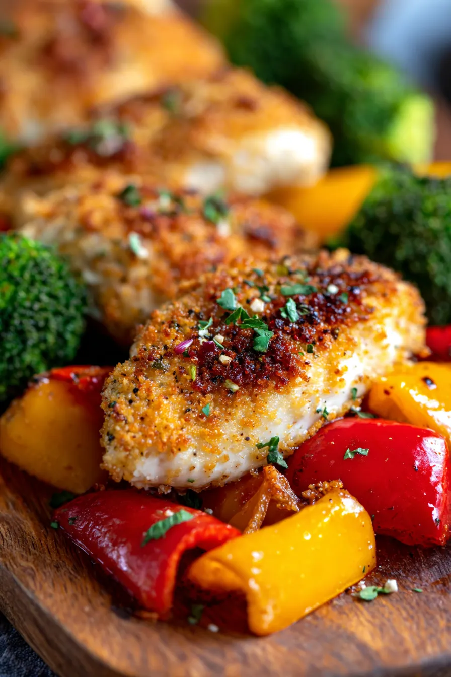 Parmesan Crusted Chicken Sheet Pan Meal Prep-prep-ingredients