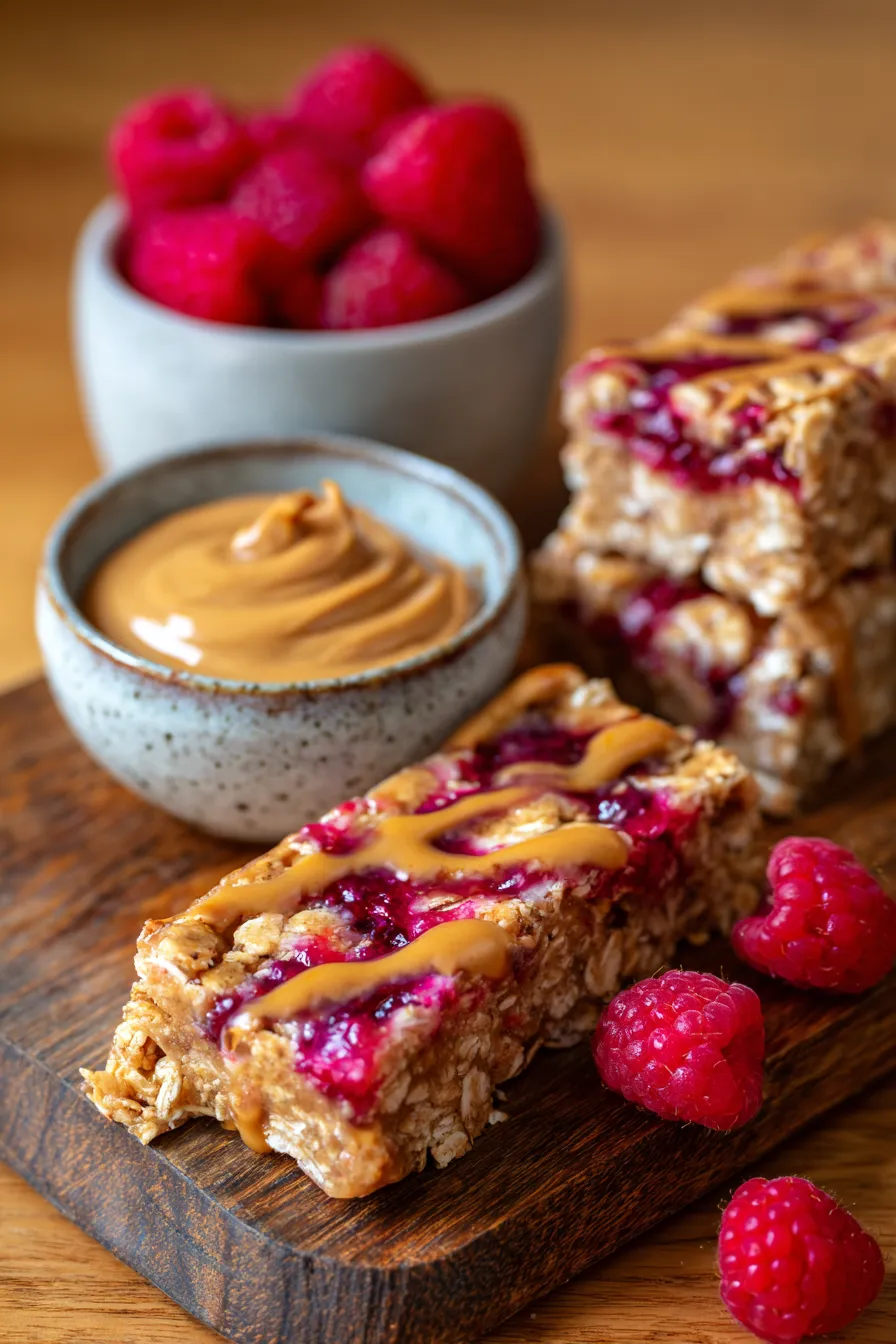 Peanut Butter & Jelly Granola Bars-ingredients-spread