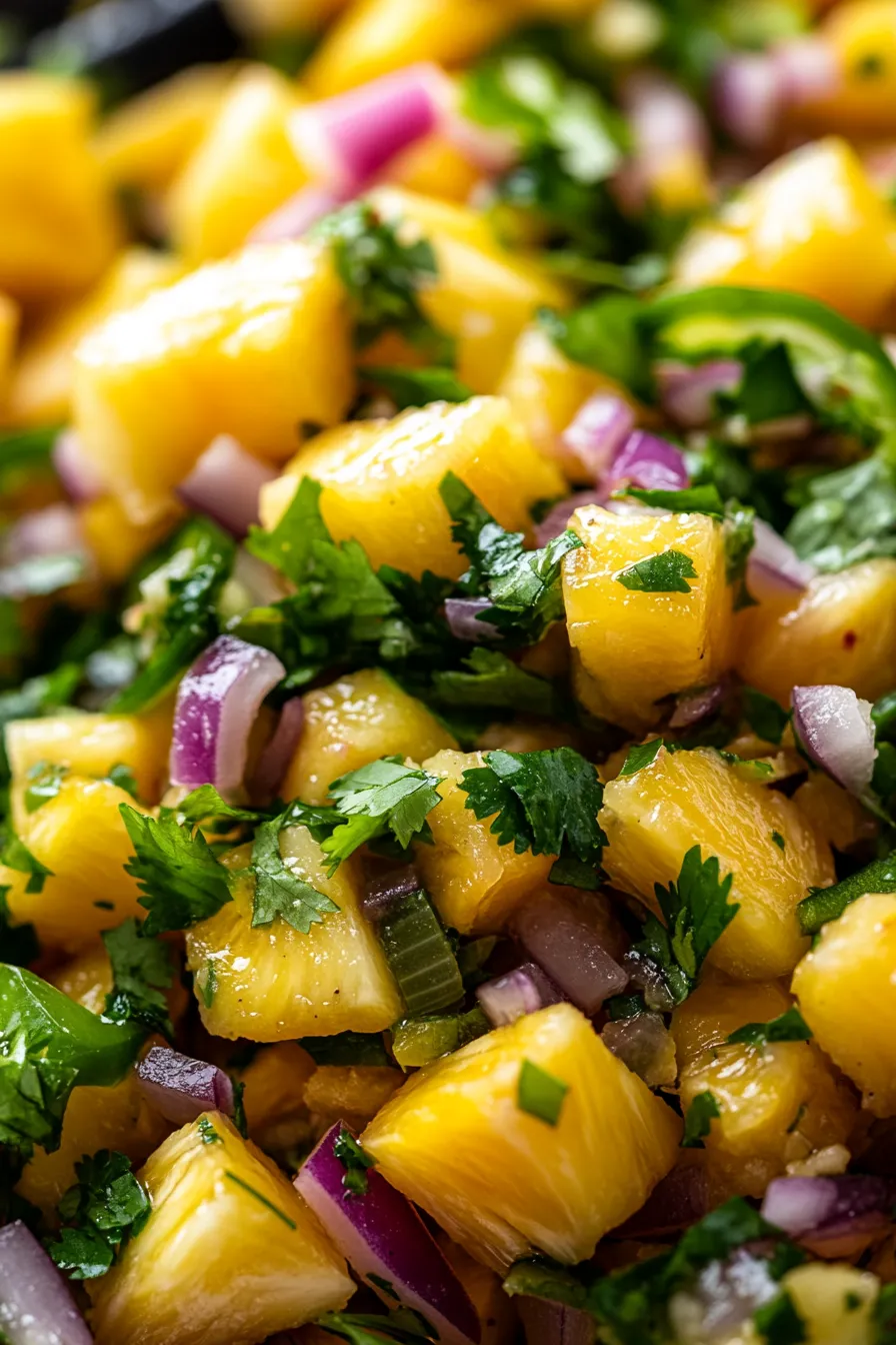 Tropical Pineapple Coconut Island Salsa – Easy & Fresh Recipe
