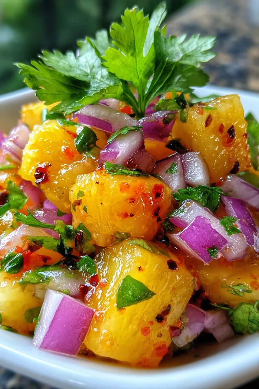 Pineapple Habanero Heat Salsa-vibrant-colorful-table-setting