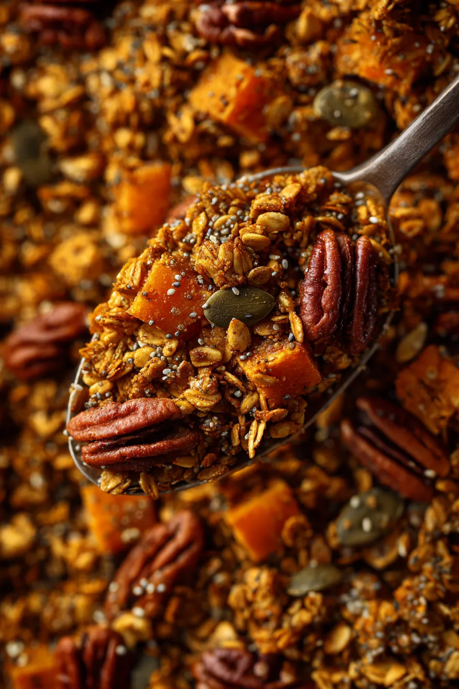 Best Ever Pumpkin Spice Granola with Pecans | Easy Recipe