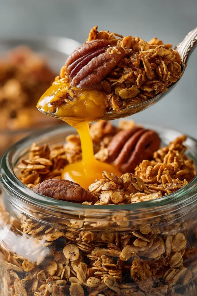 Homemade Pumpkin Spice Granola with Pecans (Best Ever)