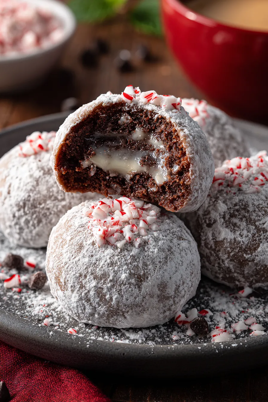 rolling snowball cookies dough