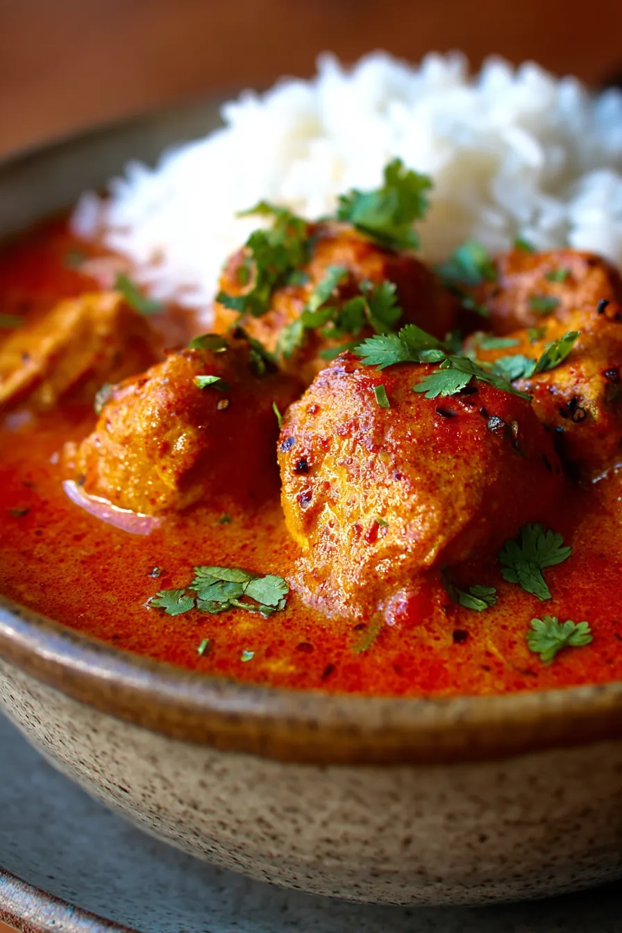Slow Cooker Butter Chicken – Creamy & Flavor-Packed-texture-closeup