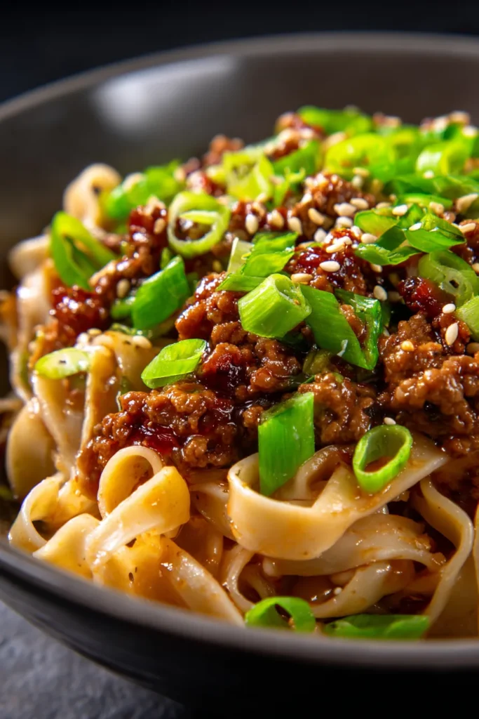 Easy Slow Cooker Mongolian Ground Beef Noodles Recipe