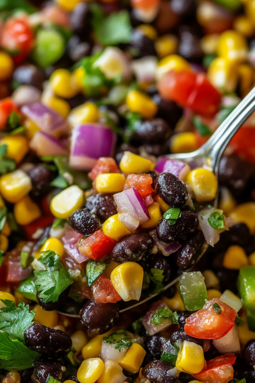 Zesty Spicy Black Bean & Corn Salsa: Easy Recipe!