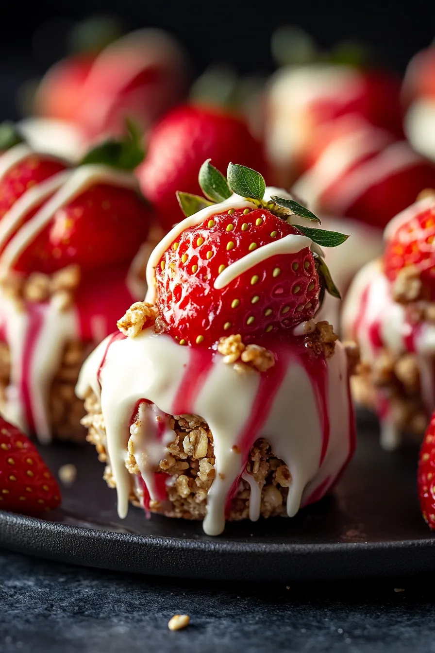 Strawberry Cheesecake Granola Bites-ingredients-prep
