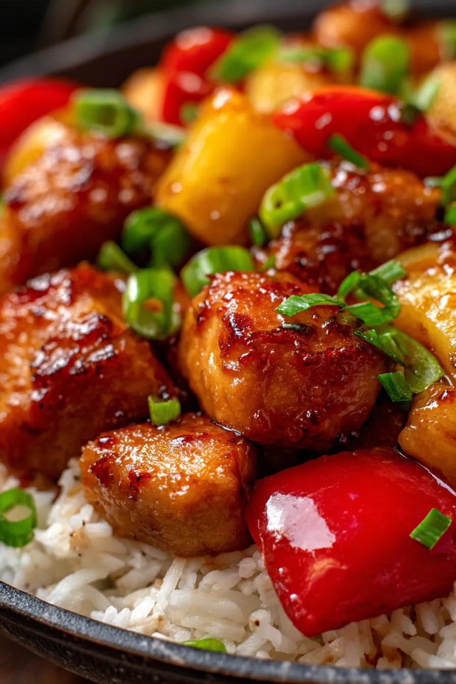 30-Minute Sweet & Savory Pineapple Chicken & Rice