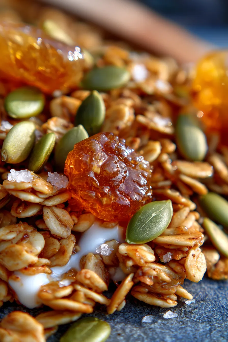 Tahini Honey Granola ingredients spread out