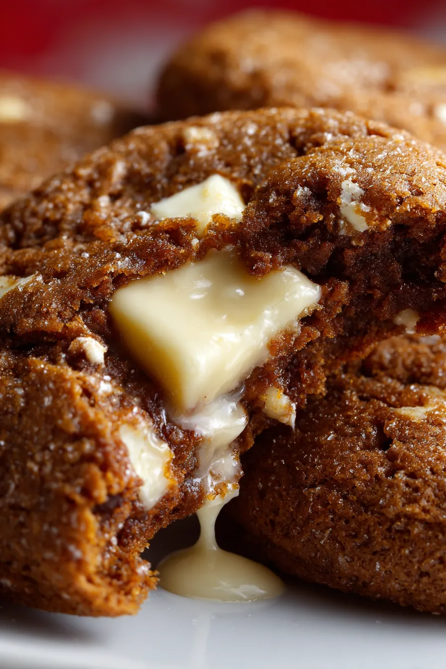 Warm spices and white chocolate chunks overhead