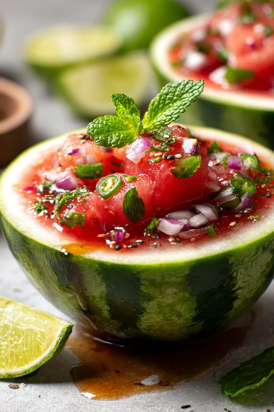 Watermelon Salsa-ingredients-overhead