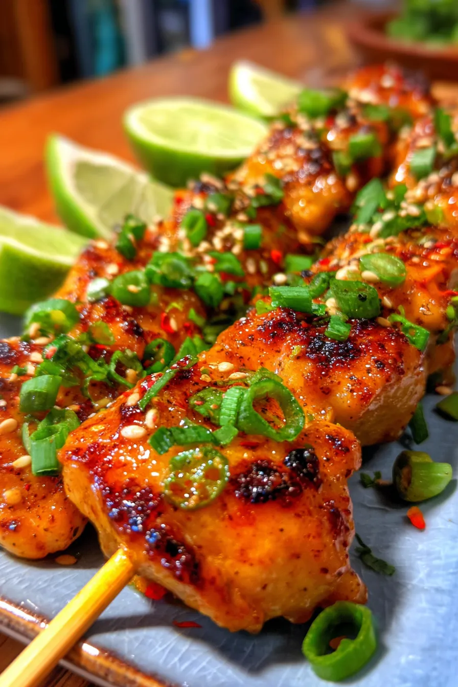 Air Fryer Chicken Skewers-saucy-dinner