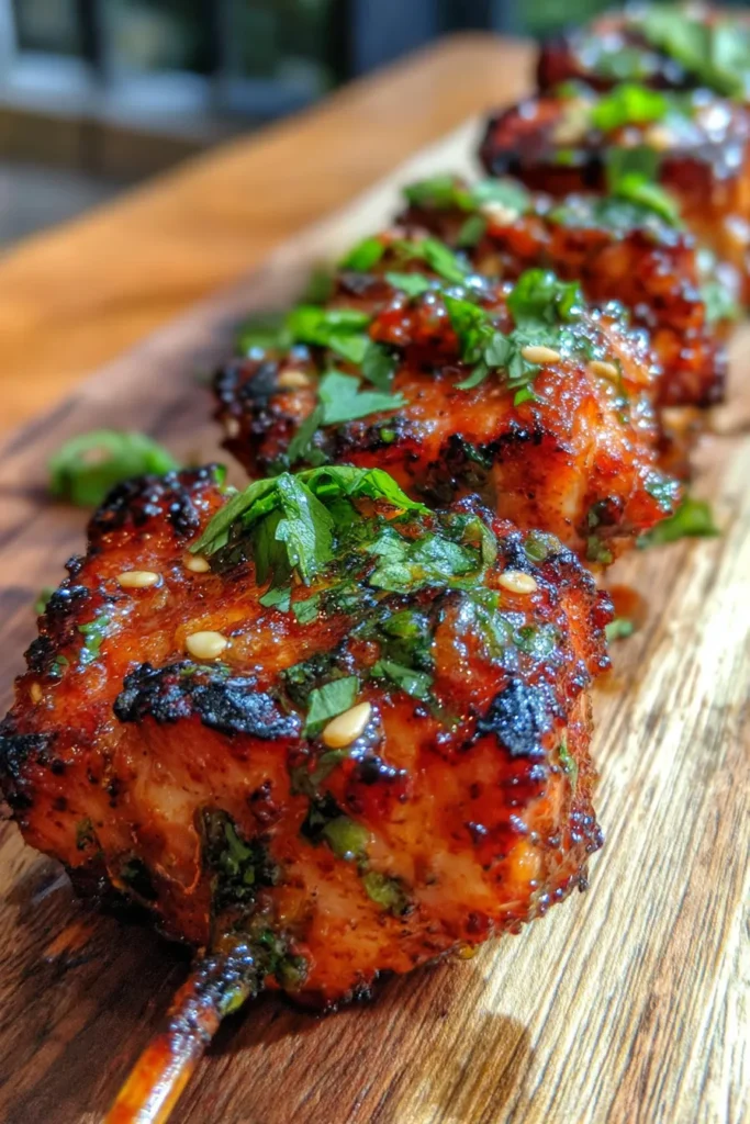 Easy Bang Bang Chicken Skewers (Crowd Favorite Recipe!)