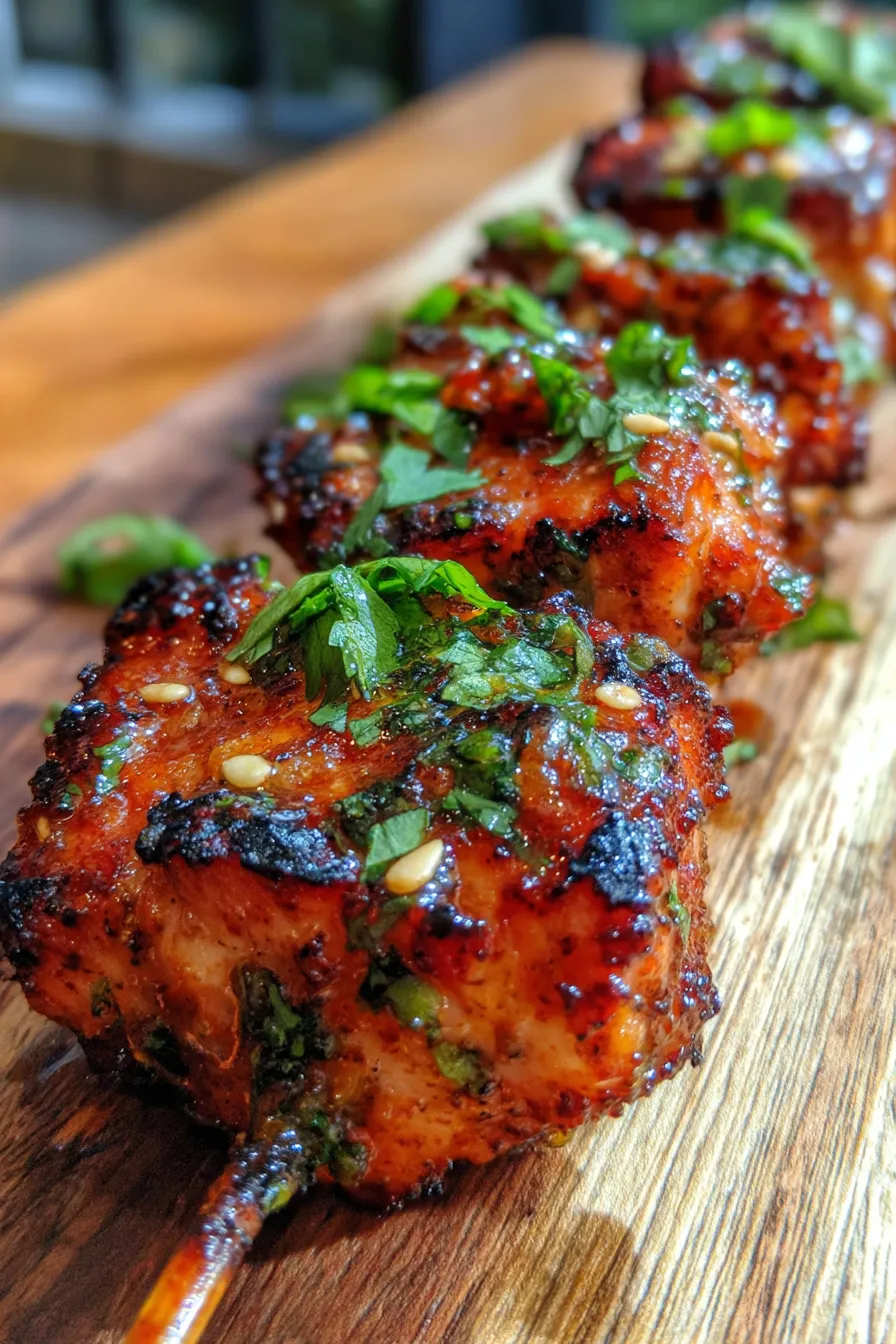 Easy Bang Bang Chicken Skewers (Crowd Favorite Recipe!)