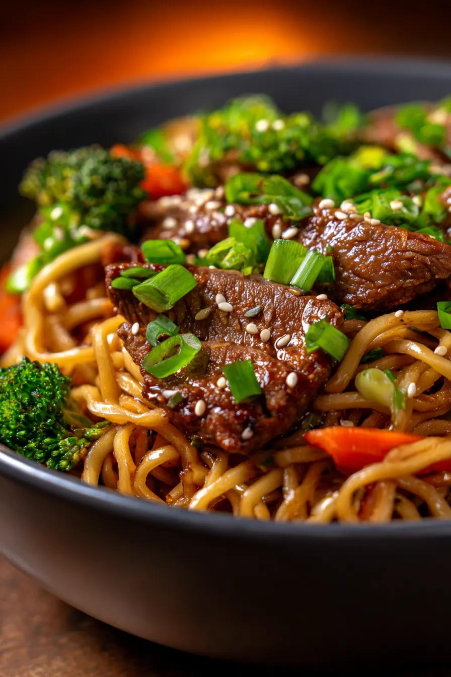 Best Beef Pan-Fried Noodles: One-Pan Asian Dinner Recipe