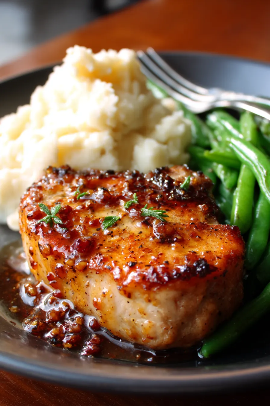 brown sugar glaze close up