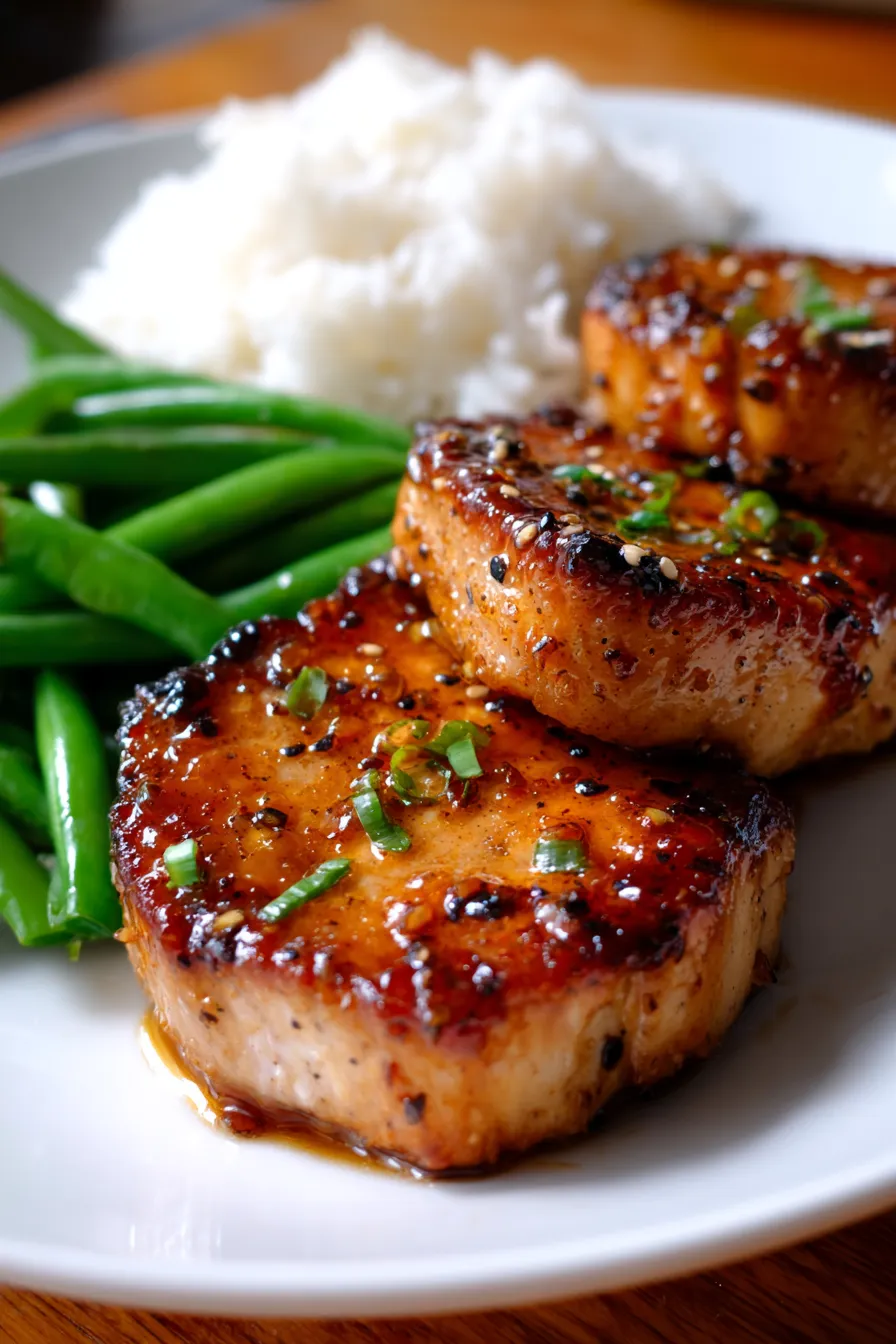Brown Sugar Pork Chops (30-Minute Dinner)-dinner-table