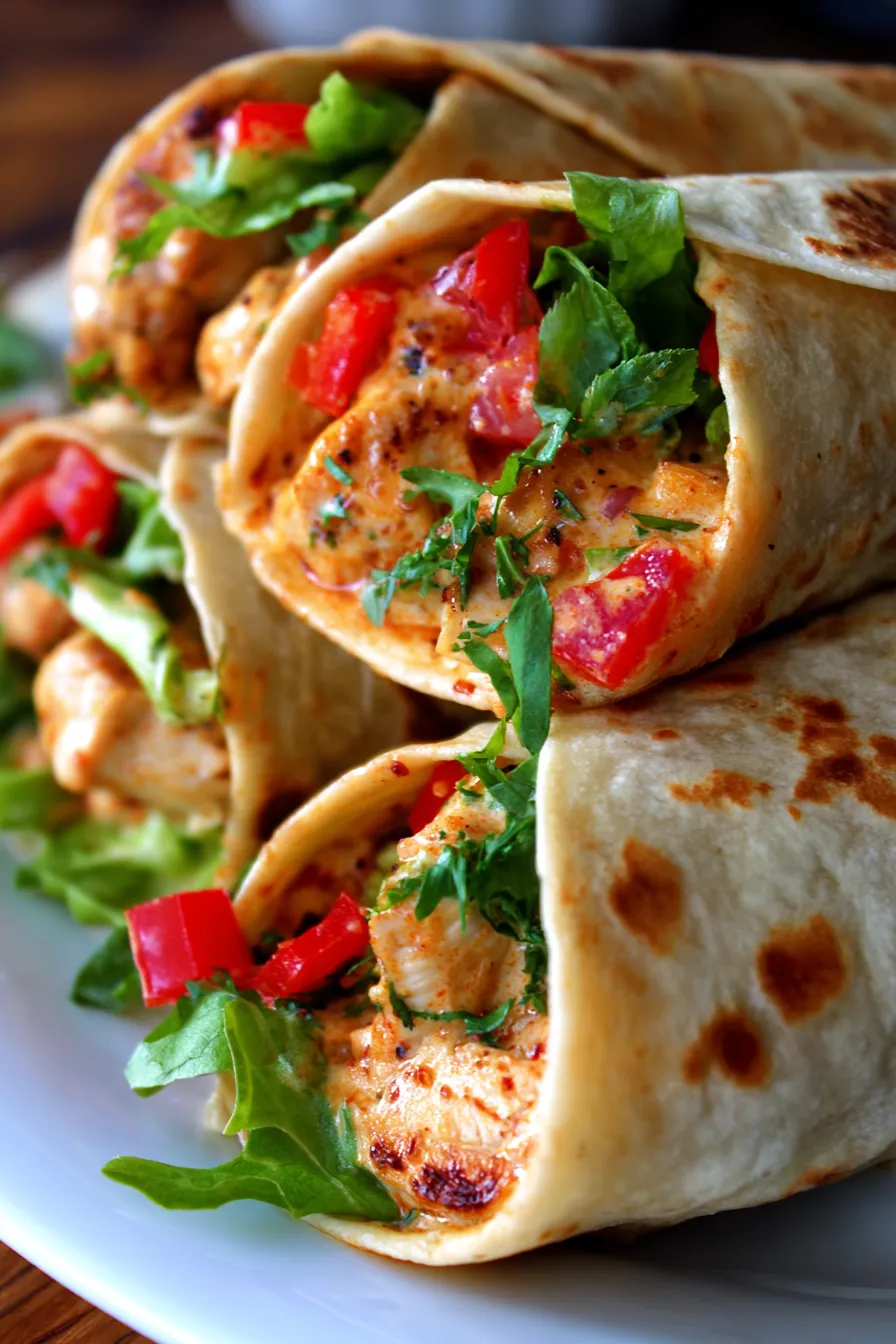 Delicious Cheesy Garlic Chicken Wraps: Your Ultimate Meal Prep Lunch!