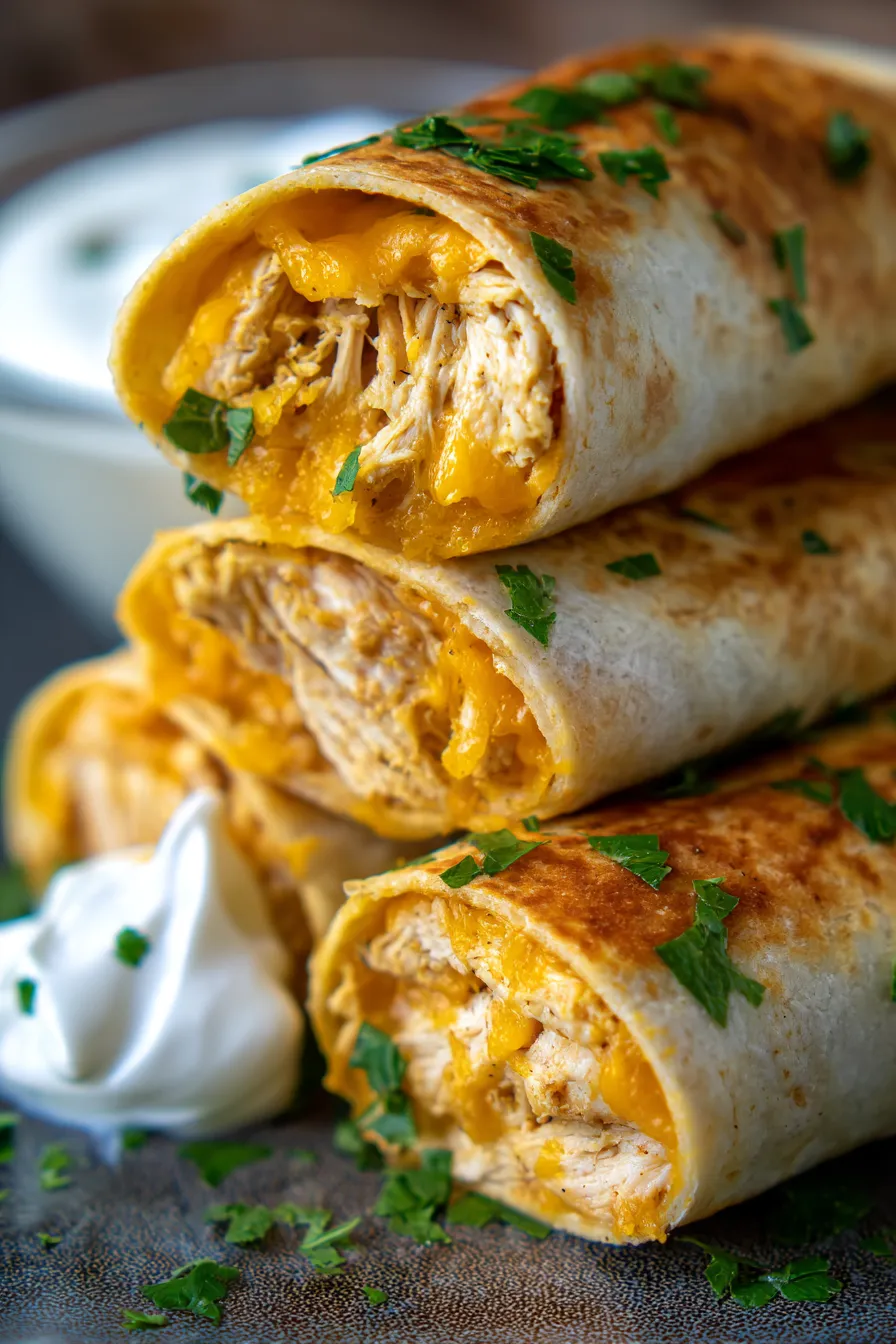 Cheesy Garlic Chicken Wraps: Quick, Cheesy & Flavorful!
