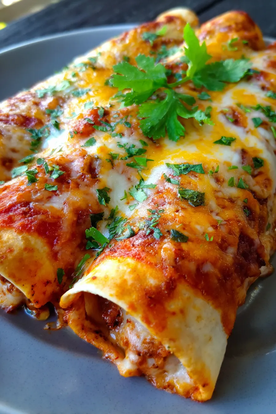 Easy Cheesy Ground Beef Enchiladas: Family Dinner Recipe