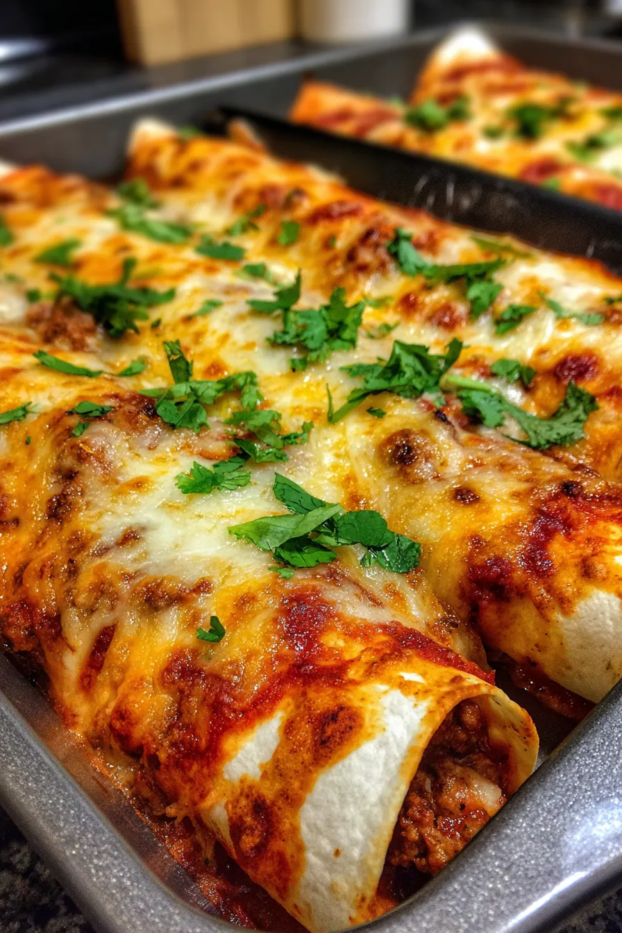 Cheesy Ground Beef Enchiladas-ingredients-mise-en-place
