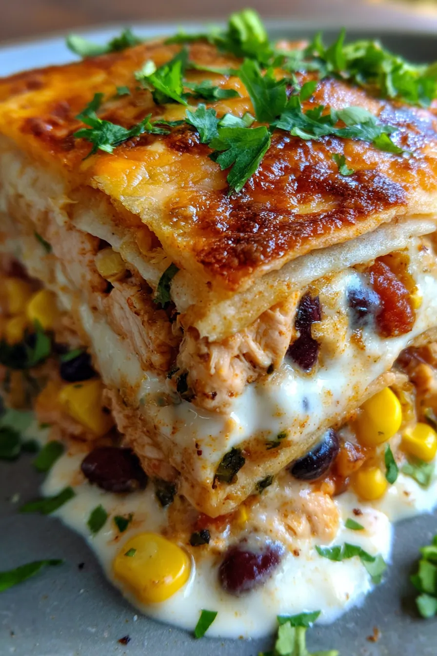 Chicken Burrito Casserole fresh ingredients prep