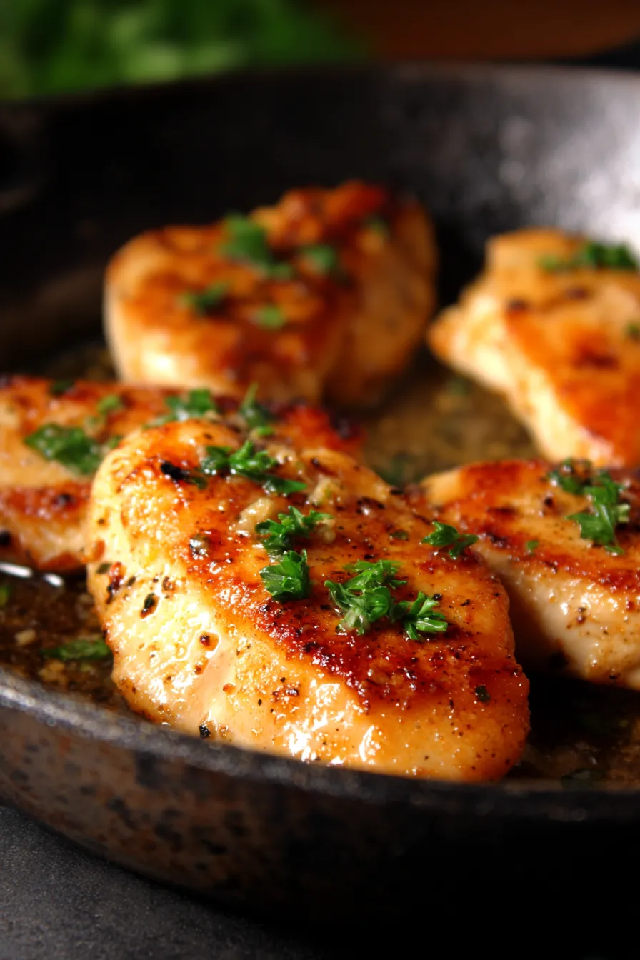 chicken cutlets-sizzling pan-fresh ingredients