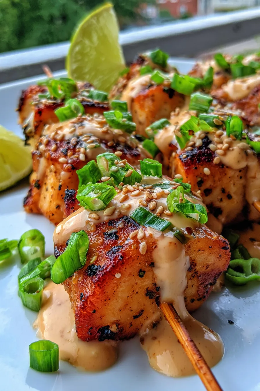 Chicken Skewers-ingredients-overhead