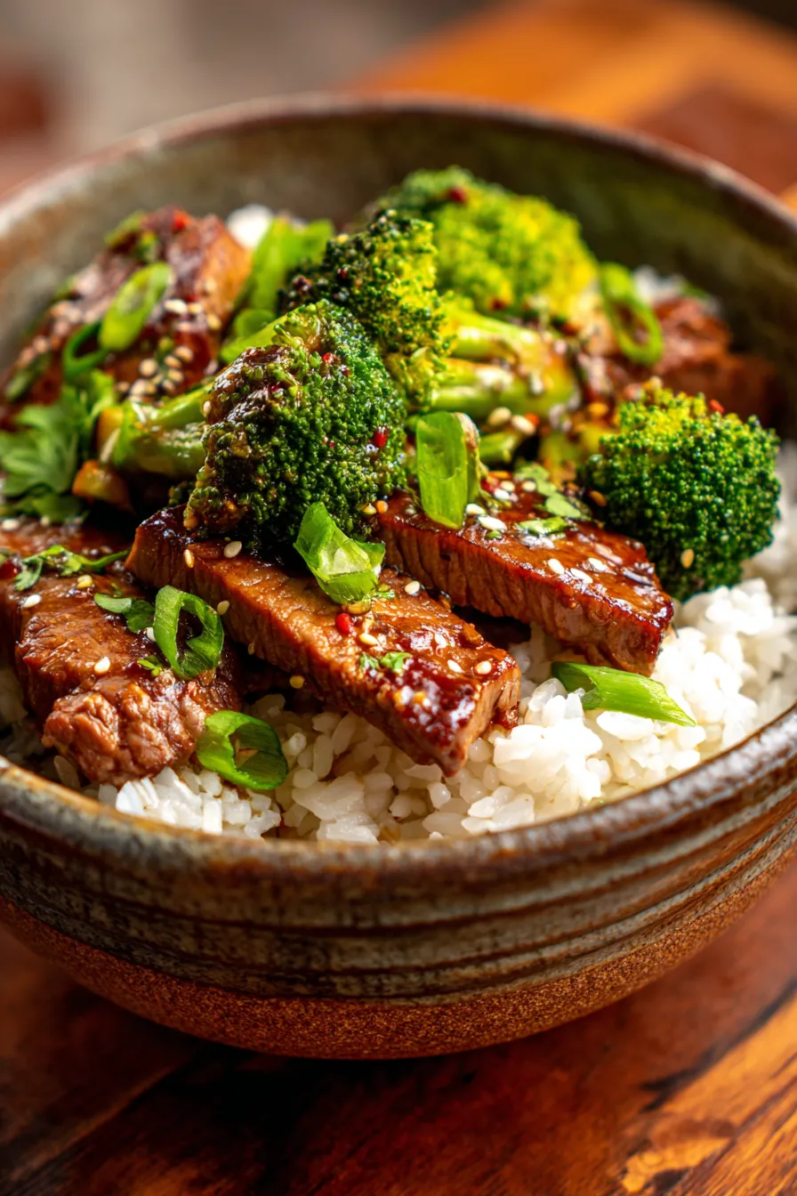 Chinese Beef and Broccoli (One-Pan Takeout-Style Dinner)-sauce-closeup