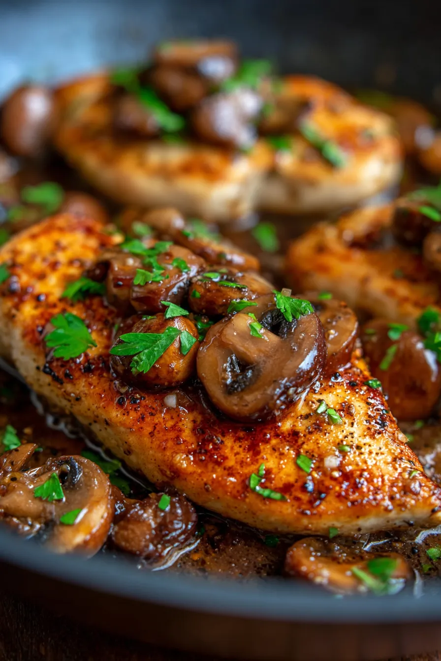 Classic Chicken Marsala (Easy One-Pan Recipe)-sauce-close-up