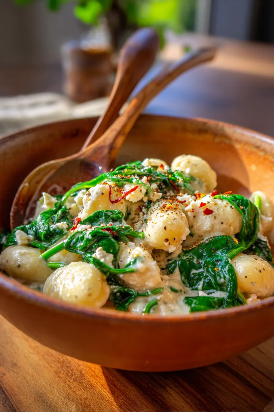 Creamy Gnocchi-texture-closeup