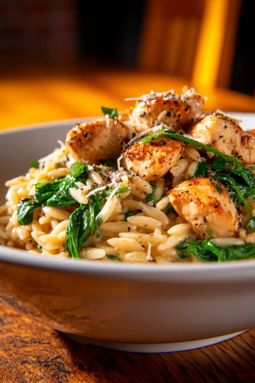 Creamy Orzo Dinner Recipe (Quick One-Pan Meal)-ingredients-prep