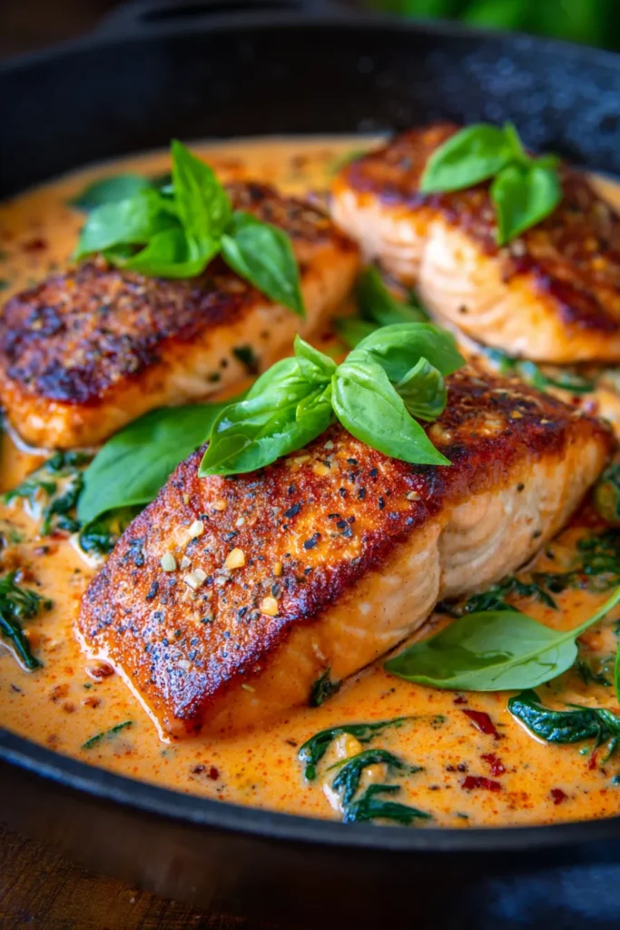 Best Ever Creamy Tuscan Salmon (Easy 30-Minute Skillet Dinner)